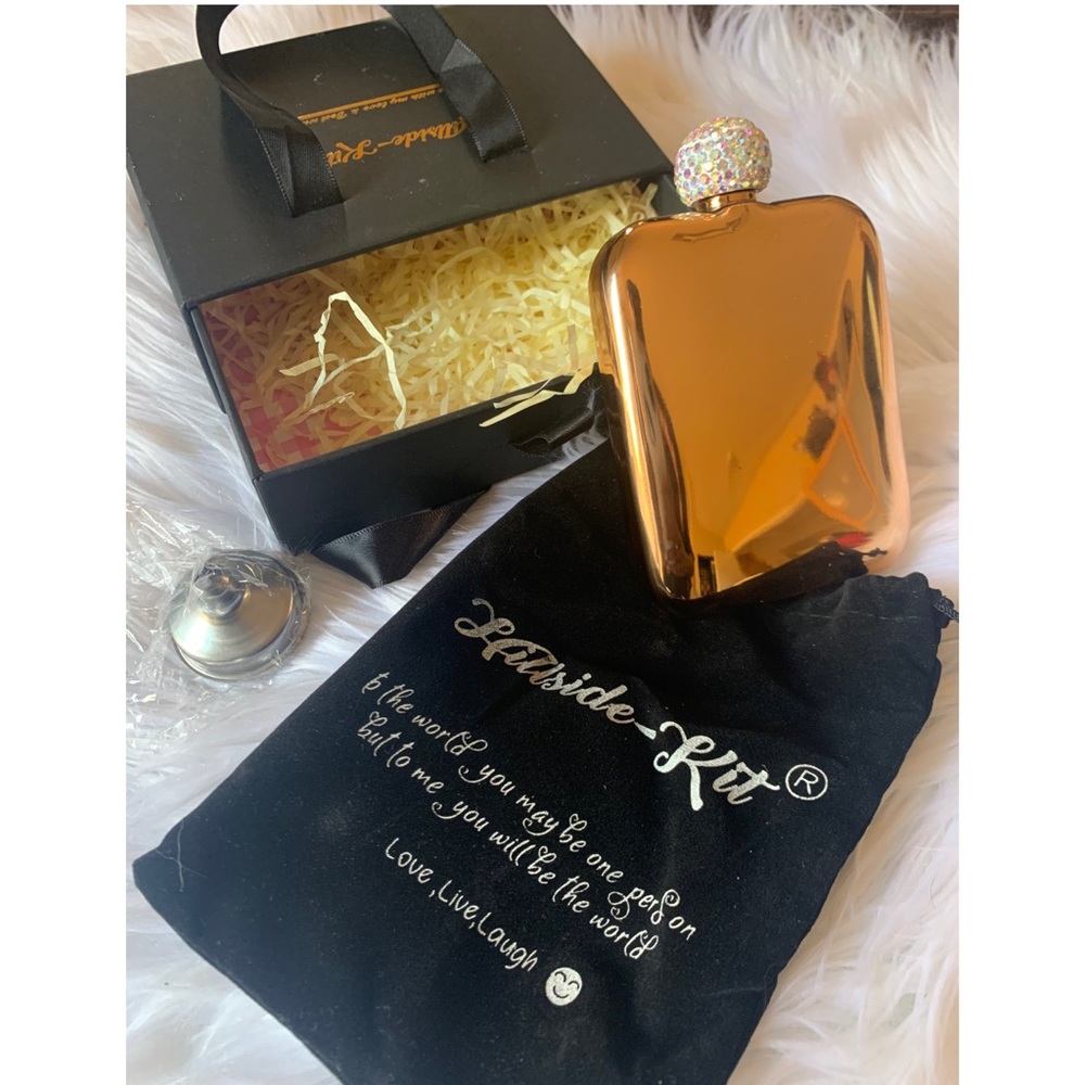 Hillside-Kid Rose Gold Flask